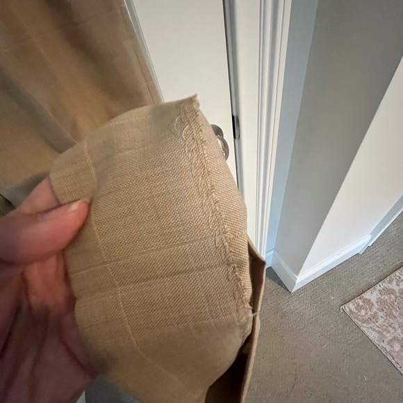 Zanella SHORT Elegant Pleated Tan plaid Pleated Trousers 34X26 - Picture 6 of 13